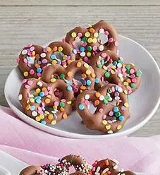 Pastel Chocolate Covered Mini Pretzels