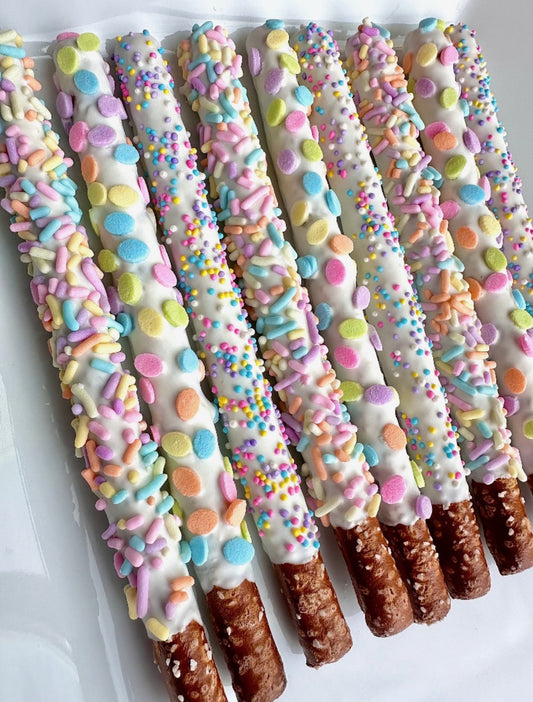 Pastel Chocolate Covered Pretzels