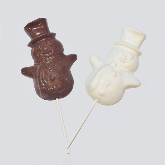 Chocolate Snowman Sucker